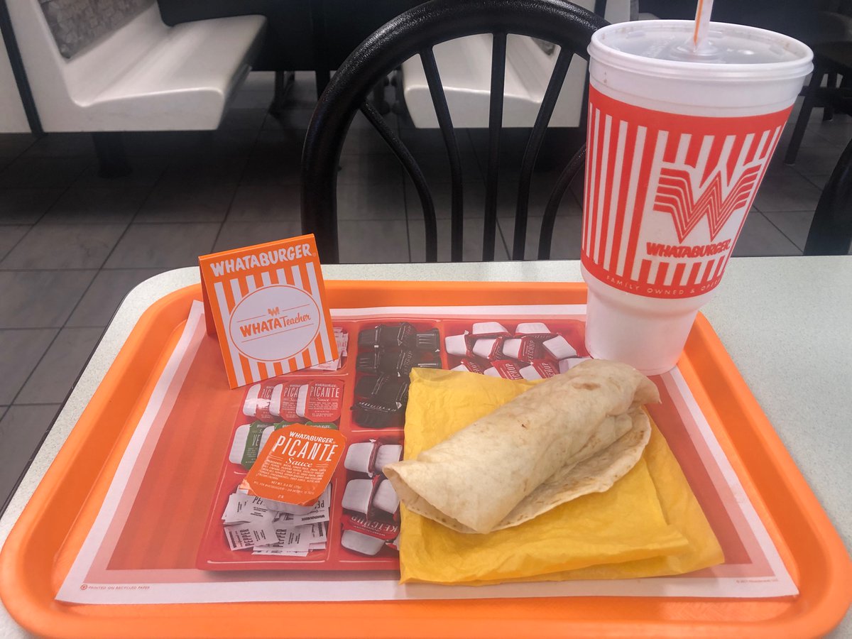 #whatateacher2022 
And I appreciate <a href="/Whataburger/">Whataburger®</a>   too
