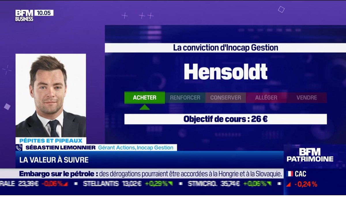 Retrouvez l’intervention de Sébastien Lemonnier, gérant actions, dans l’émission « Pépites &amp; Pipeaux », sur Hensoldt, spécialiste de l'électronique militaire et de la défense.

#INOCAPGestion #BFM #fonds

youtu.be/xVaNRXuVy8o
