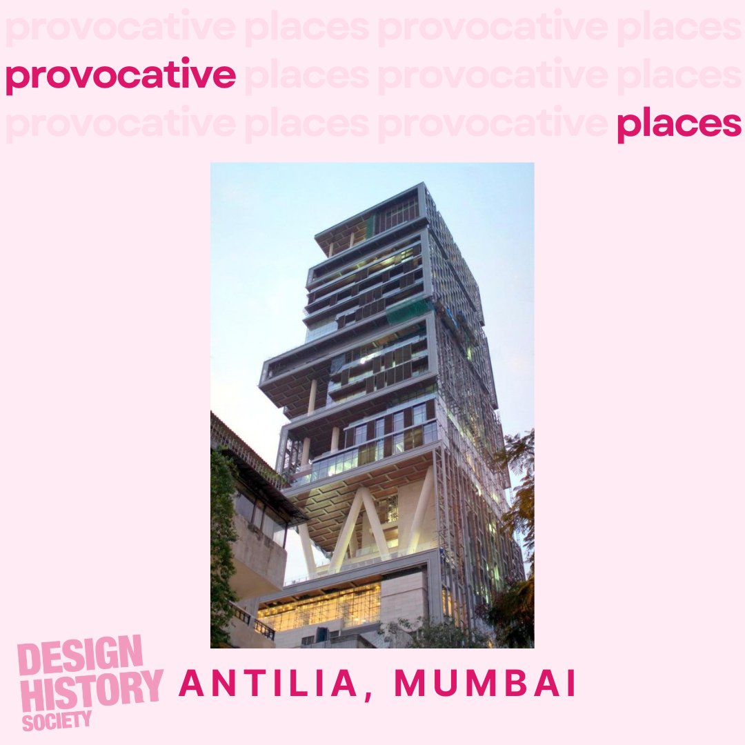 Design History Society (@sodesignhistory) on Twitter photo For the next post in our "Provocative Places" blog series, <a href="/dhs_ambassadors/">DHS Ambassadors</a> <a href="/AlexandraBanis4/">Alexandra Banister</a> looks at Antilia, the private residence of the Ambani family in Mumbai, and issues of the wealth divide as articulated through architecture.
designhistorysociety.org/blog/view/prov… For the next post in our "Provocative Places" blog series, <a href="/dhs_ambassadors/">DHS Ambassadors</a> <a href="/AlexandraBanis4/">Alexandra Banister</a> looks at Antilia, the private residence of the Ambani family in Mumbai, and issues of the wealth divide as articulated through architecture.
designhistorysociety.org/blog/view/prov…