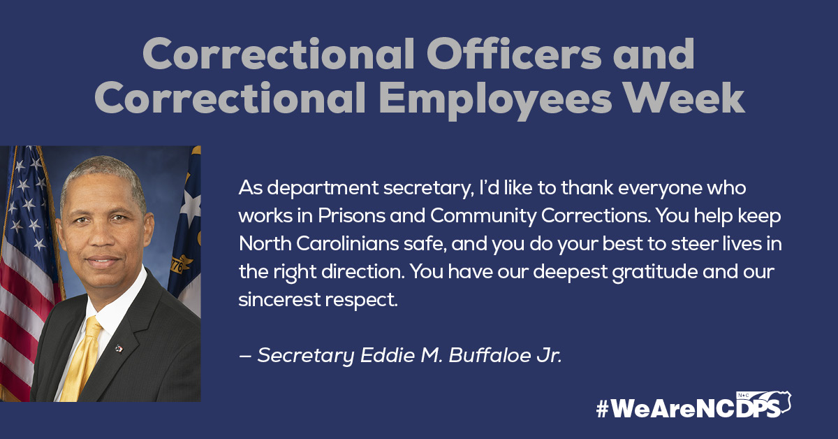 NC Public Safety on Twitter "During Correctional Officers and