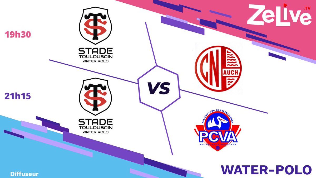 STWPolo's tweet photo. Ce samedi 7 mai c’est matchs à domicile pour le STWP !🔴⚫️
⏰ 19h30
N3 : STWP 1 🆚 CN Auch
⏰ 21h15
N2 : STWP 🆚 PC Valenciennes
📍 Piscine Alban Minville, Toulouse.
Les matchs seront transmis en direct sur l’application @ZeLive_Tv !📱🎥
#STWP #waterpolo #Live https://t.co/HOCw0SNzfr