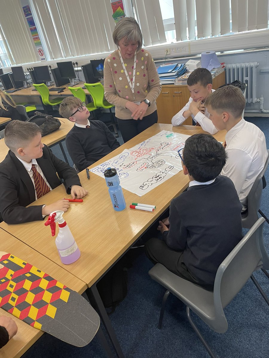 MissNunn_7's tweet photo. Brilliant day with Marie from @YE_Scotland coming in to talk our S1’s about their Circular Economy Challenge ideas! So helpful and got pupils really excited for the challenge! Can’t wait for the showcase in June😆 https://t.co/Iwv3heci5E