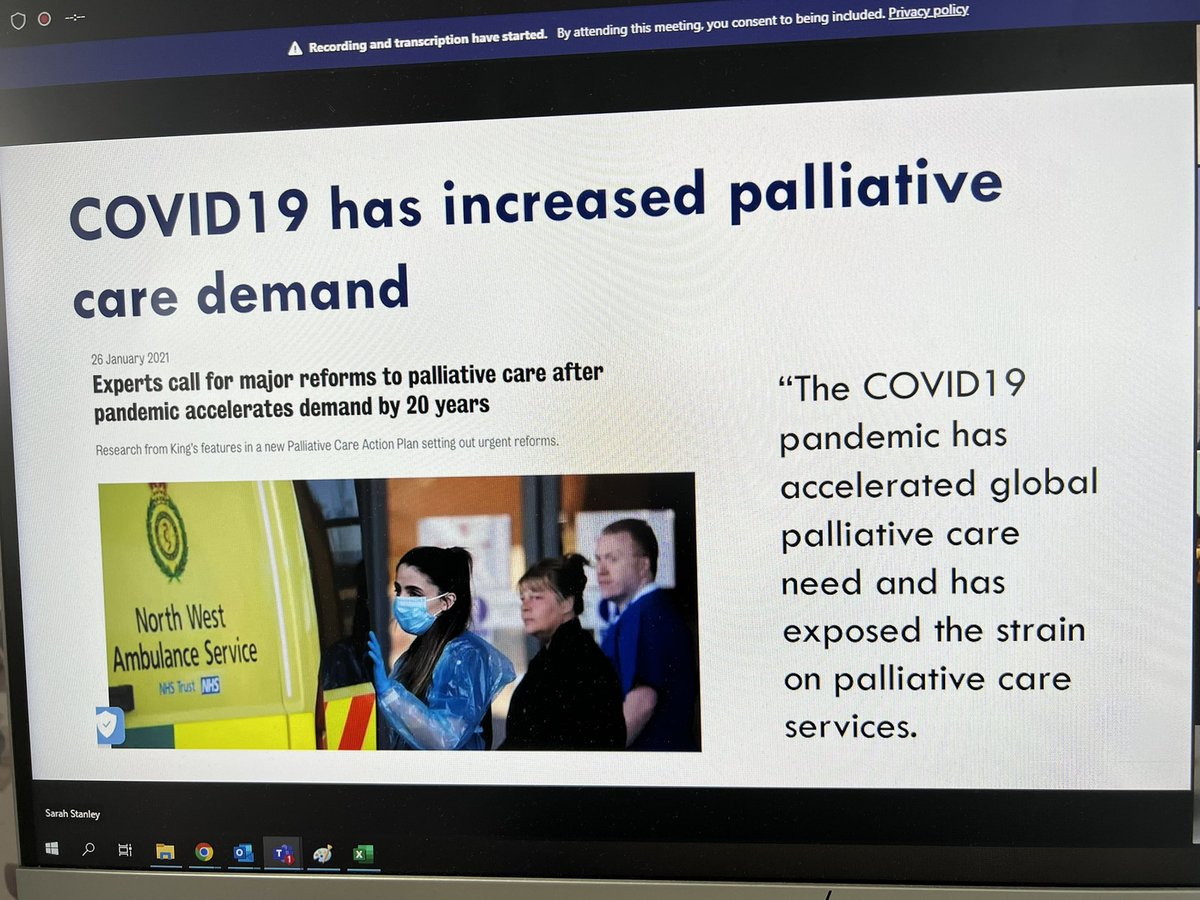 Great presentation from @amaranwosu for the Research in Palliative and End if life Network North East (RiPEN-NE) launch. Highlighting why palliative care is still important (1)…