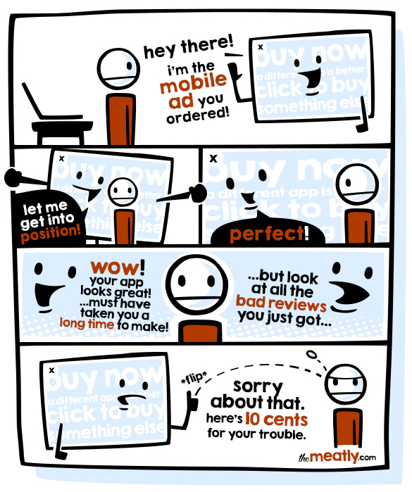 ClubMeatly's tweet photo. Ads. (• _•)

#themeatly #gamedev #comics https://t.co/d5eKCVgsF8