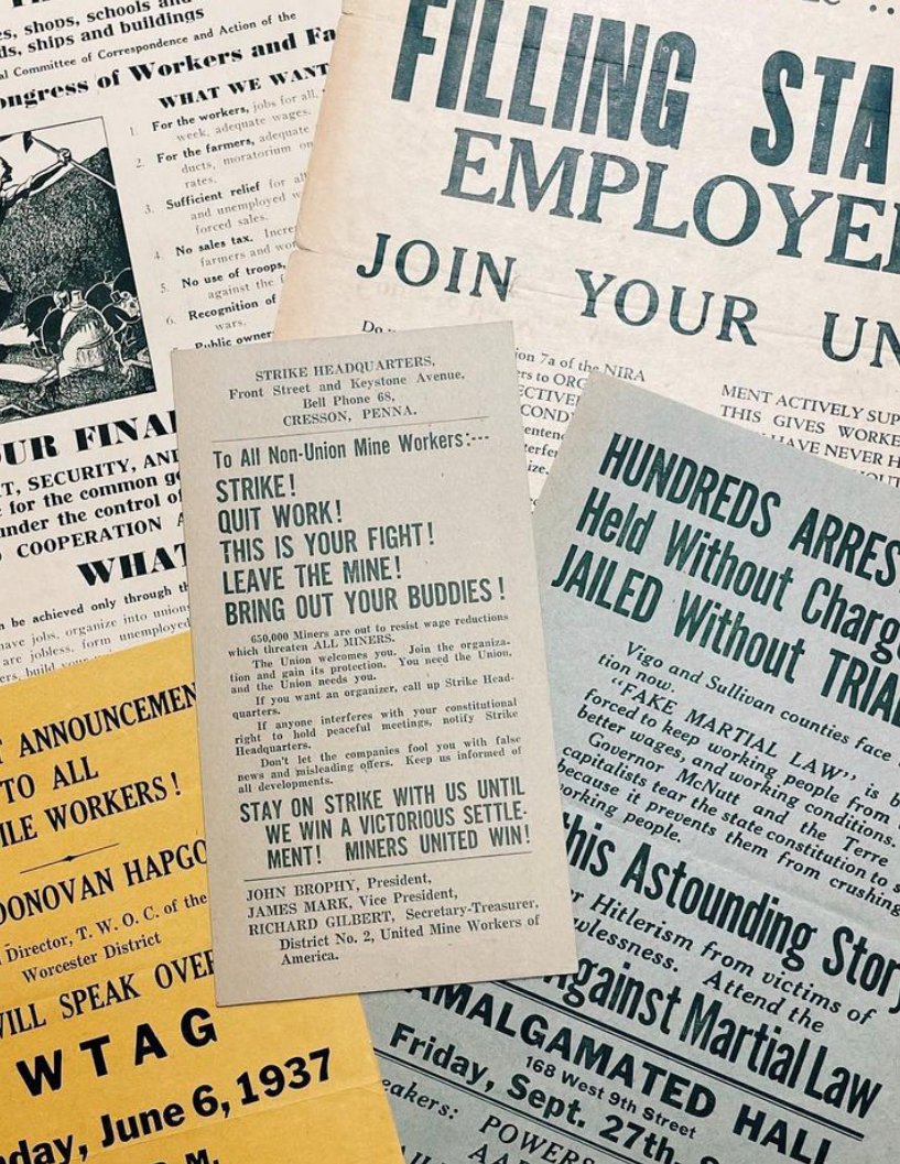IULillyLibrary's tweet photo. Join us virtually tomorrow at 4:00 PM for the next entry in our online "Whose History?" series, in which we will be discussing our rich and important collections related to labor history.
https://t.co/4Rjfw6xaKV https://t.co/4qzyhD6oSK