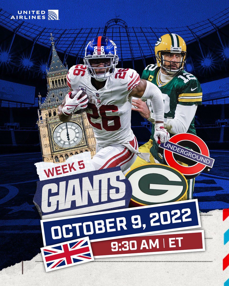 Giants's tweet photo. WEEK 5 IN LONDON 🇬🇧‼️ https://t.co/Zuq7Ta2YWO
