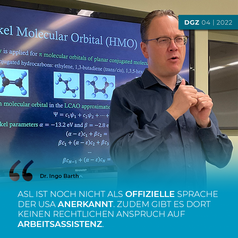 glzeitung's tweet photo. Seit Anfang des Jahres unterrichtet Dr. Ingo Barth als Gastdozent an der @GallaudetU – in American Sign Language (ASL). Der taube Quantenphysiker im Interview über seine Ziele, die Unterschiede zu Deutschland und was er dort in seiner Freizeit macht
https://t.co/XcVCvsWGZM https://t.co/LhdtloTFjL
