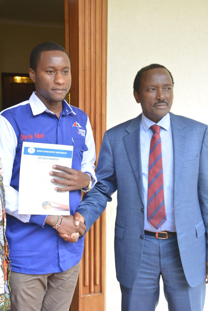 HEStevieNderi's tweet photo. No individual is competent enough to engage or interview My party leader H.E. SC. Kalonzo Musyoka on being running mate.
It's ridiculous. 
It is Kalonzo Musyoka who should interview Presidential candidates on their suitability to lead this country. https://t.co/ZmGZZHeAbn