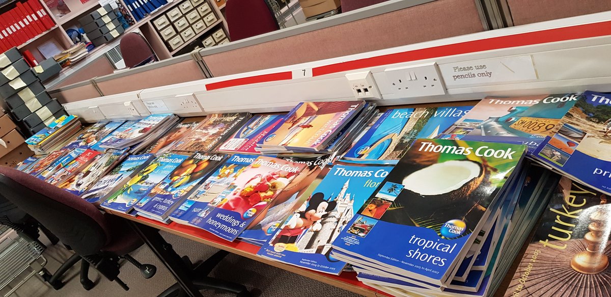 As the Thomas Cook collection is not yet fully catalogued, we advise researchers to contact us in advance of visiting. Requests for items may take longer to retrieve than usual &amp; responses to remote enquiries may be delayed as we'll need longer to locate items in the collection.