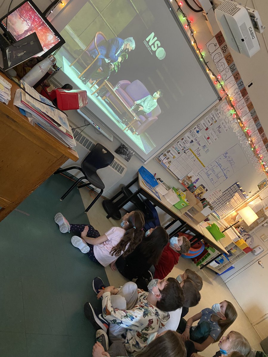 Enjoying listening to presentations by members of the Newfoundland Symphony Orchestra. <a href="/SFOAschool/">St.Francis of Assisi School</a>