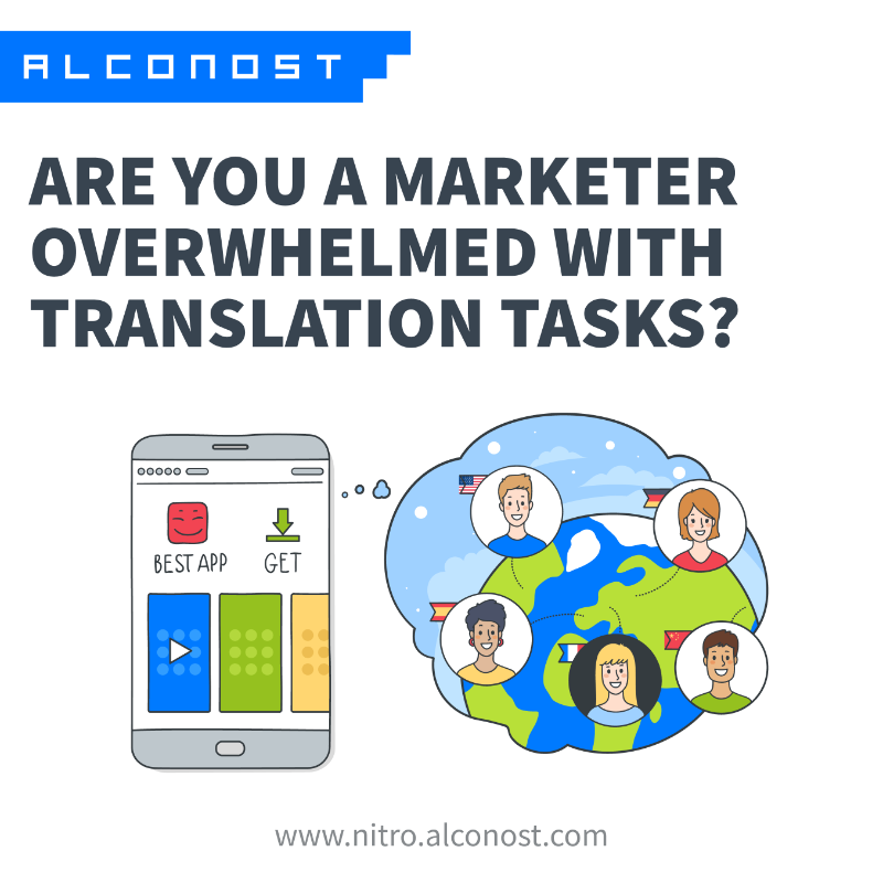 alconost's tweet photo. Too many #ASO and #UA #translations to handle at a time? #NitroAPI has got you covered https://t.co/HuUKzZEnF5
✔️ In-project integration of human translatio
✔️ Minimal back-and-forth
✔️ Translation delivery within 24h

#translation #localization