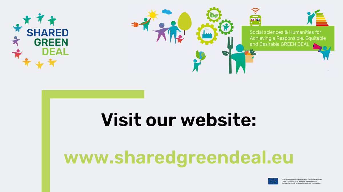 3,2,1...Go! #SharedGreenDeal is officially online! Visit our website if you want to know more about our project, experiments and about us!. You can also sign-up to our newsletter to stay tuned with our updates.  

              👉sharedgreendeal.eu👈

#EUGreenDeal