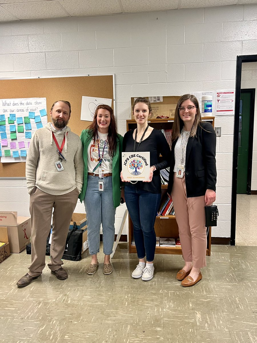 jcpsInnovation's tweet image. Thank you to Emily Schroering for all of the amazing #CompetencyBasedLearning work she is doing at @KerrickElem079 🎉