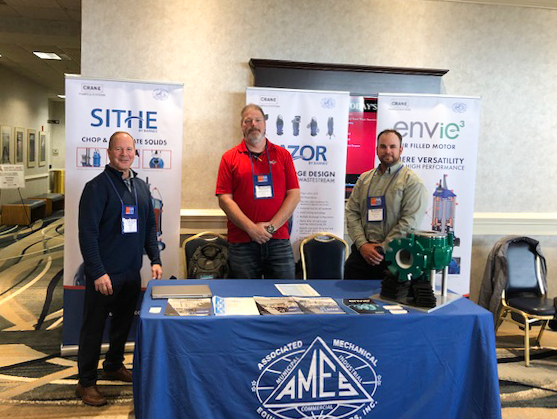 CranePumps's tweet photo. We are at the Maryland Rural Water Conference this week! Excited to showcase and inform everybody about our Razor Grinder, Sithe and Envie3 Pumps ๐ฑ
Check it out and ask questions! Tell them we sent you over ๐
#MRWC #Grinder #Envie #Sithe #Pump #waterindustry #new #tradeshow https://t.co/iKz2NtllSc
