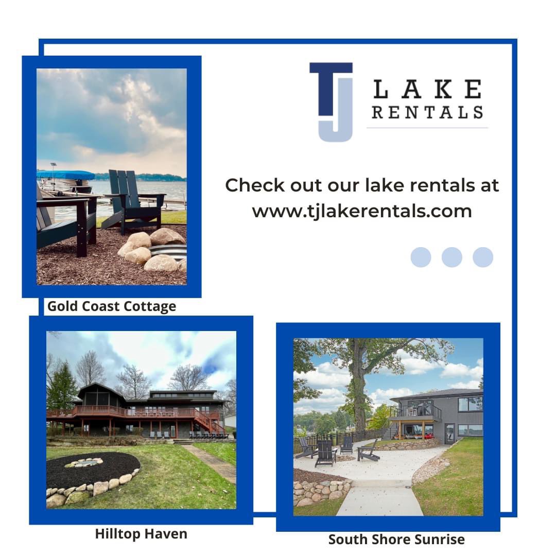 Need a last minute place to stay for the Garth Brooks concert at Notre Dame Stadium?🎤☘️ Come stay with us at one of our lake rentals in Southwest Michigan!🌊☀

‼Check out our homes HERE: tjlakerentals.com ‼

#tjlr #garthbrooksconcert #NotreDame #swmichigan #lakerentals