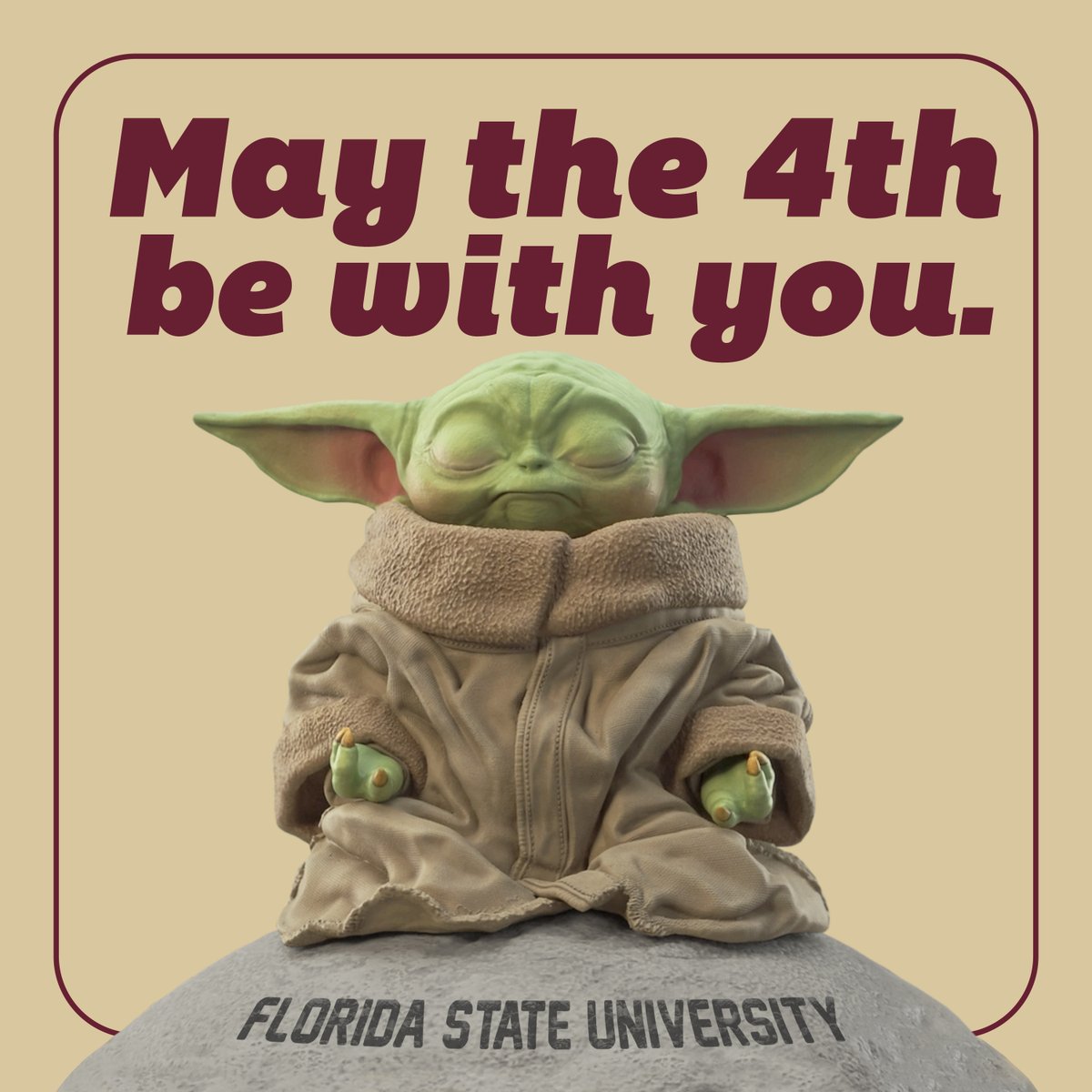 Florida State University (@floridastate) on Twitter photo May the 4th be with you on #StarWarsDay! May the 4th be with you on #StarWarsDay!