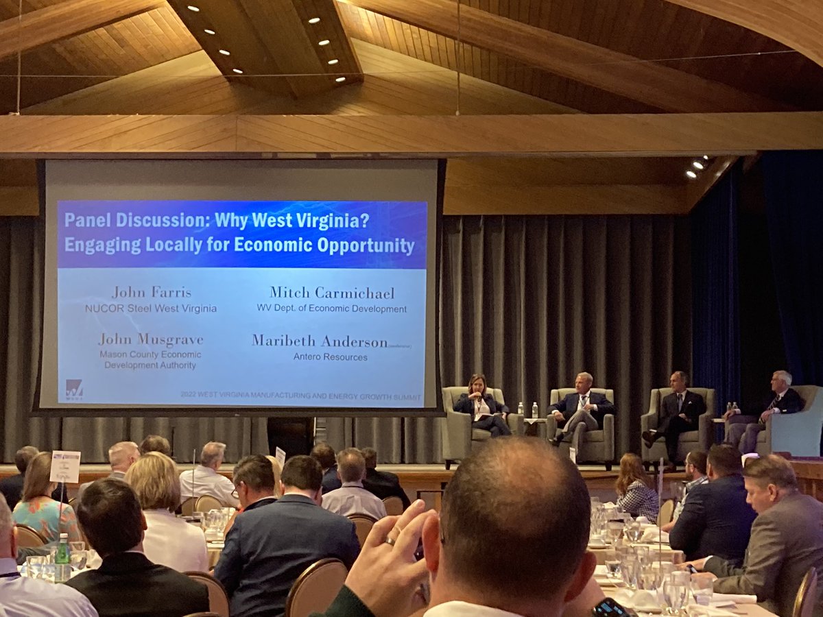 BDCofNP's tweet photo. West Virginia Manufacturers Association put on a terrific conference with great discussion providing insights for WV and the Northern Panhandle to capitalize on the unprecedented growth in emerging #energy and advanced #manufacturing sectors. 

#yesWV https://t.co/DGval3pUe9