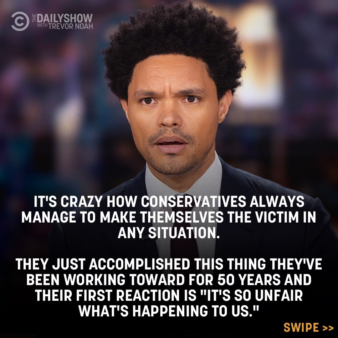 TheDailyShow's tweet photo. Conservatives are outraged…about the leak https://t.co/VSzgaKrUJ6
