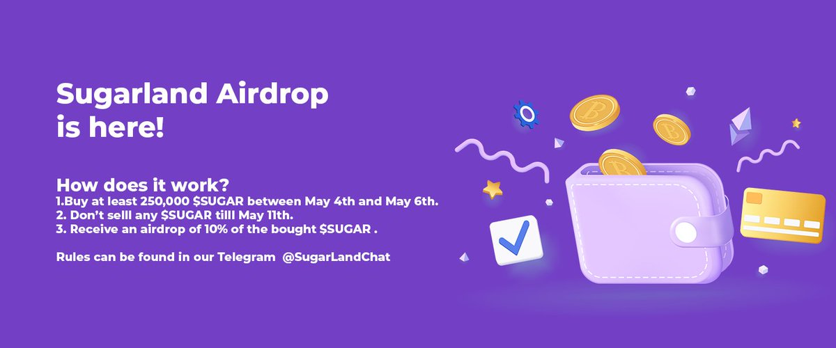Just aped at 500k mcap, 2 weeks old Sugarland is beginning its reversal.

Fully Doxxed Team &amp; Certik Audited Project 

Running Buy Tax Cashback for 3 Days &amp; BUSD staking Pools Caught my attention !!

t.me/SugarlandChat

#DYOR 💛 #NFA #BSC #ONA