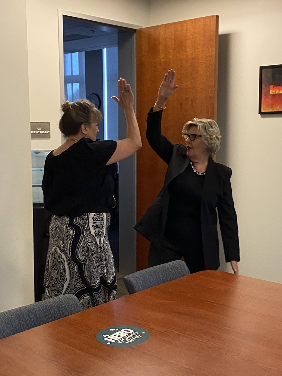 Celebrating Heroes Work Here at the District Office this morning!  Thank you GUHSD Heroes for everything that you do!