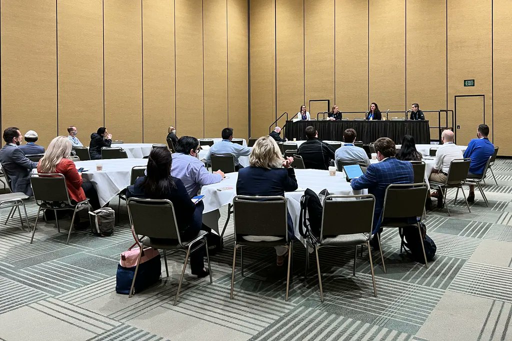 OriGenBio's tweet photo. Thank you to those who attended the COVID-19 roundtable at #ISCT2022! We appreciate the opportunity to have our President &amp; CEO participate in the panel discussion. Please stop by booth #209 and say hello! #origenbiomedical #celltherapy #isct #genetherapy #isct @ISCTglobal https://t.co/10PfzR1HfJ