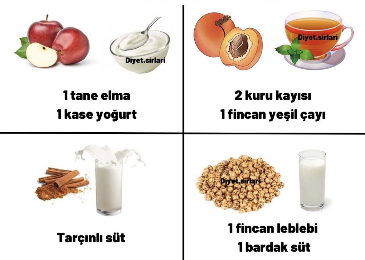 Gece acıktım ne yemeliyim diyenler için;