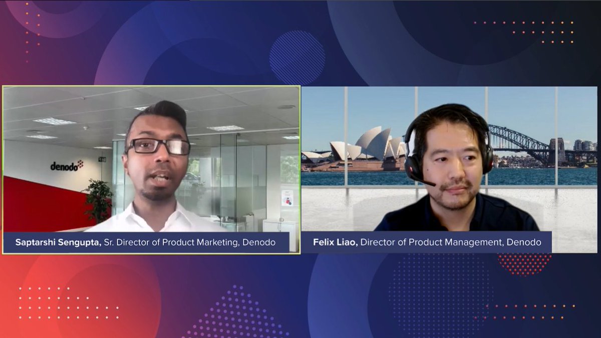 denodo's tweet image. Are you attending the breakouts at the #FastDataStrategy Virtual Summit #AMERICAS? Different panels related to #logicaldatafabric with Katrina Briedis and @robin_tandon; #datamesh with @Ravi_Shankar_; and #datamarketplaces with @iosmetic and @FelixLiao bit.ly/380focW