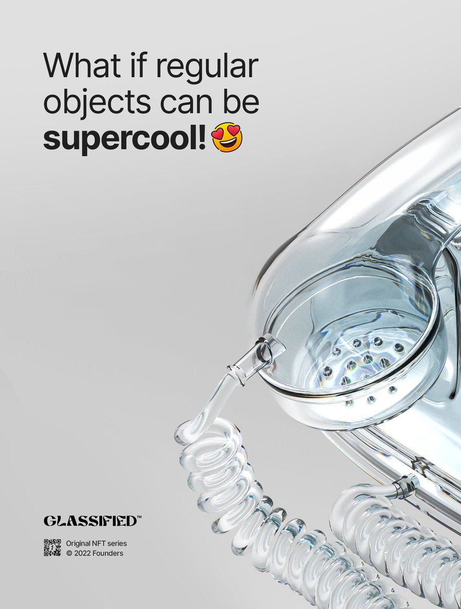 Des_by_Founders's tweet photo. A bit of delay happened here and there. But here it come soon... with some perks for first collectors.♥️😉

-Glassified #NFTCommmunity 
#3dart #glassified https://t.co/KSqsvK0u0u