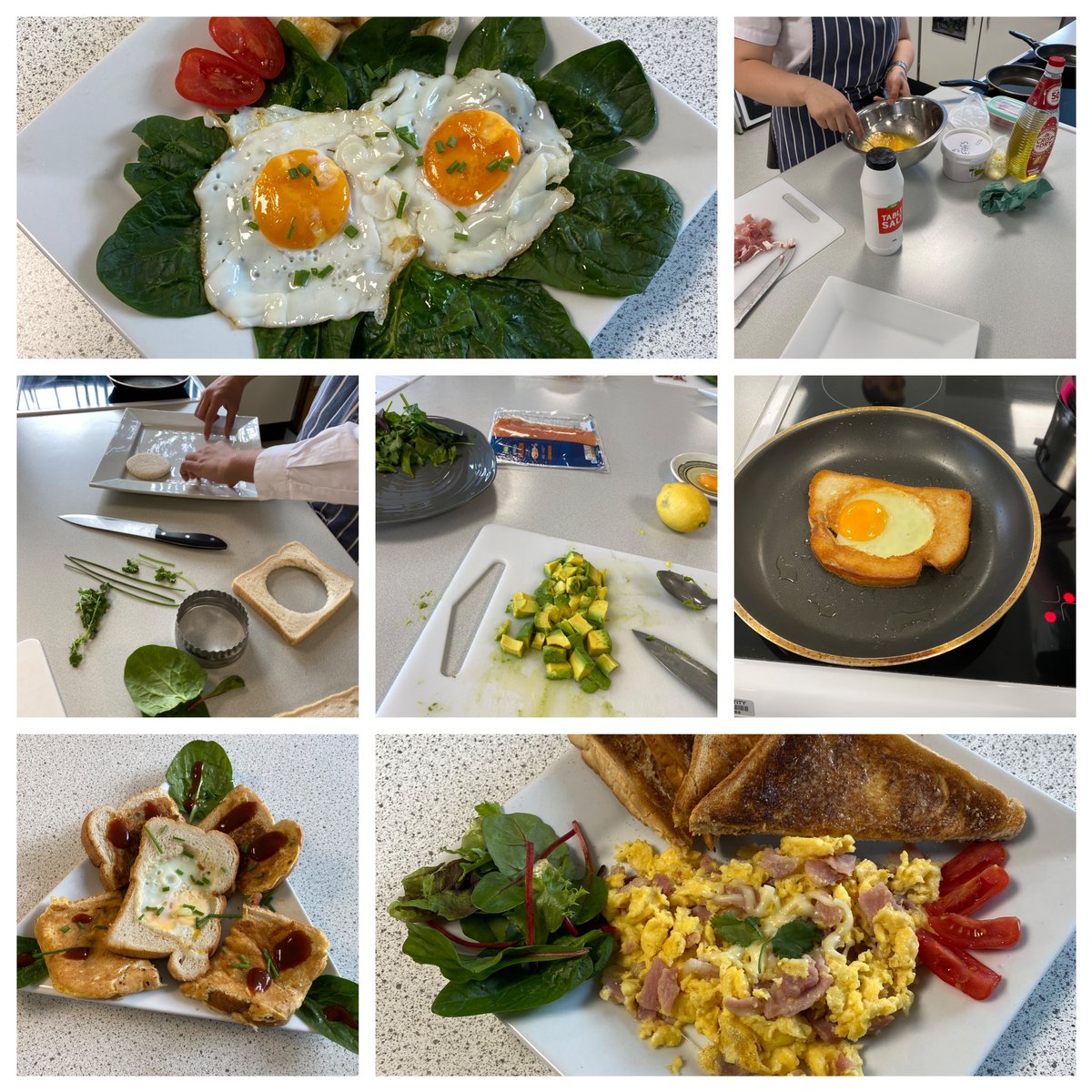 NovaCooks's tweet photo. Super lesson today with Y10 #Egg #Challenge - eggs, bread, salad, herbs, sauce supplied and bring in anything else you may need for your design #poached #scrambled #fried #boiled #devilled https://t.co/JKBCUT7wDc