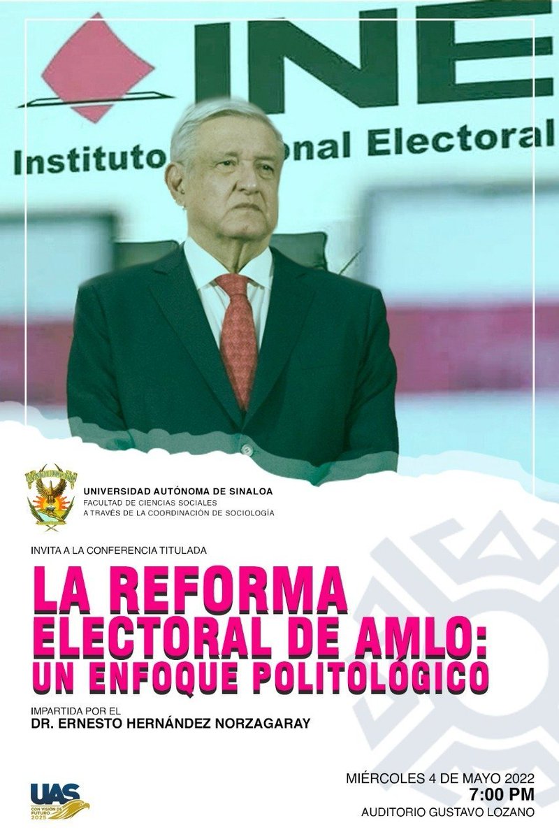 Cheilona's tweet photo. #Imperdible esta ponencia sobre un tema de coyuntura que nos involucra como ciudadanos. La organiza la @UASinaloa facultad de Ciencias Sociales de Mazatlán, mi carrera de #Sociología. 🙌
#SociólogosPresentes
#Faciso

📹Sigue la transmisión en vivo:
https://t.co/DV3YfmcTnv https://t.co/AG0gBrYfR9