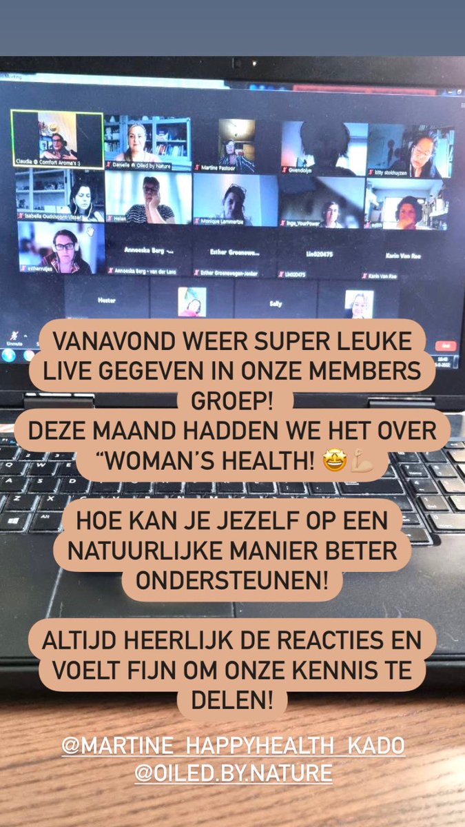 Gisteravond weer super leuke live gegeven .. over bewuster leven en vrouw zijn.. 
insta: @comfortaromas_eo
comfortaromas.nl