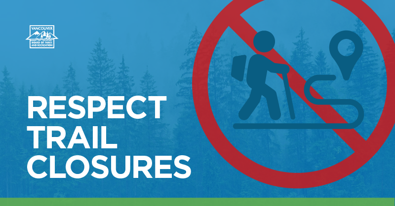 While coyotes are denning we’re closing some trails - inc Reservoir Trail &amp; parts of Eagle and Hanson trails in #StanleyPark - to give them space to raise their families without being disturbed. Please respect trail closures as marked and keep pets away. ow.ly/p98350IZvTF