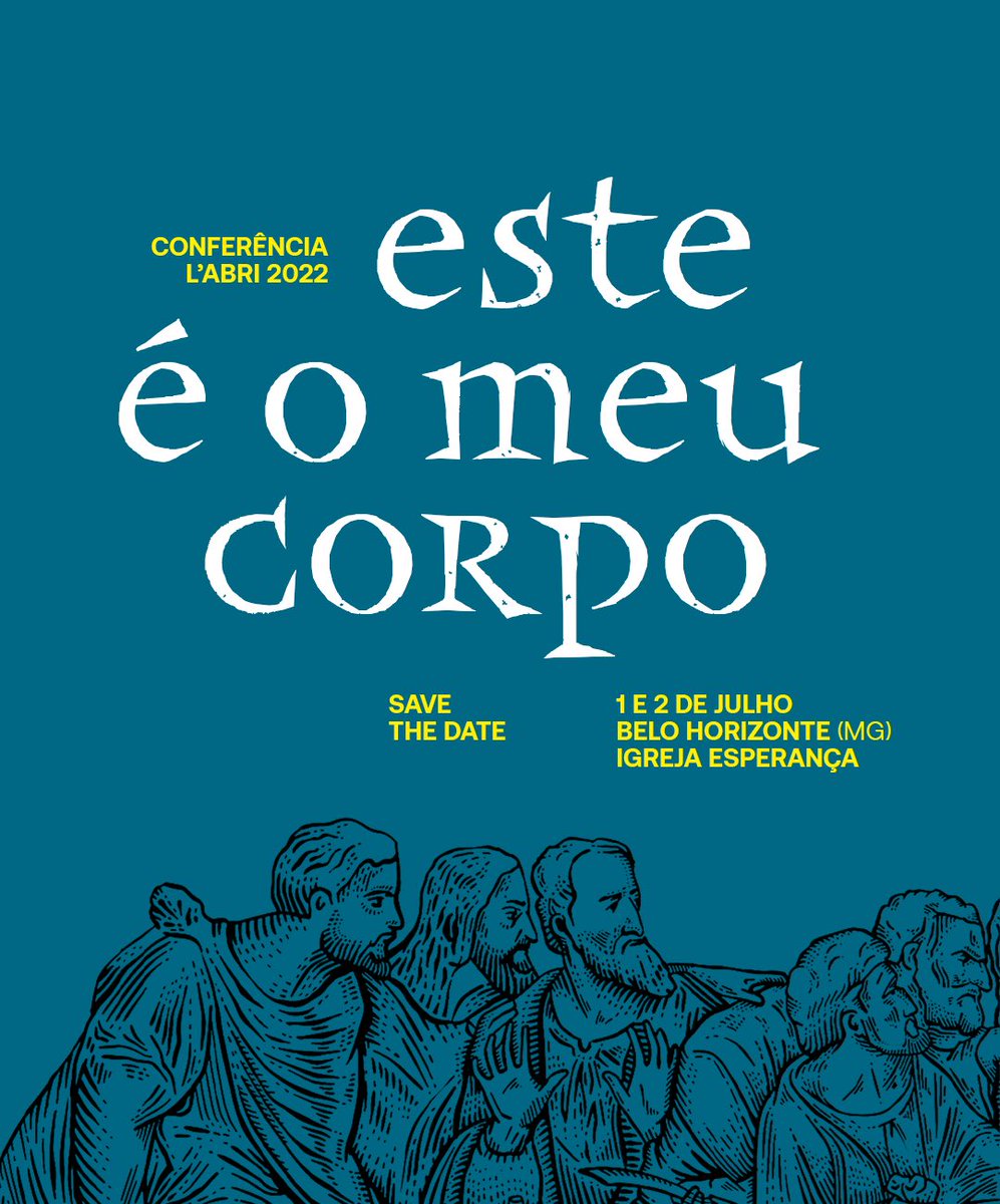 labribrasil's tweet photo. Já temos data para nossa Conferência Nacional - 01 e 02/07/2022 - e você é nosso(a) convidado(a) para participar conosco desse espaço de debate e crescimento. Salve essa data e se organize para participar!

O tema será: ESTE É O MEU CORPO - CORPOREIDADE E FÉ CRISTÃ. https://t.co/L50rNGHPzc