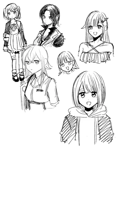 資料見ずにぶいすぽメンバー描けるかってやつを途中までやったやつ 