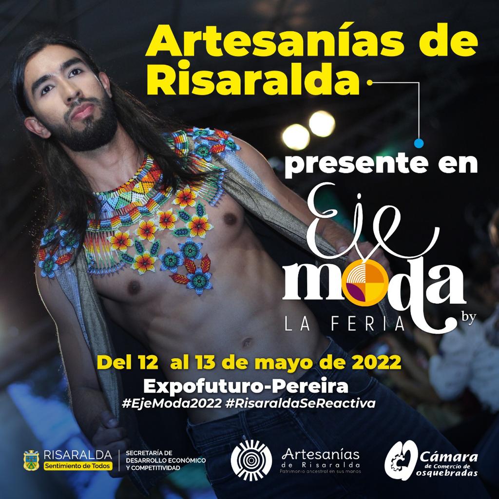 Gob_Risaralda's tweet photo. ¡👗Las #ArtesaníasDeRisaralda presente en la Feria #EjeModa!
📅: 12 y 13 de mayo.
📍: Expofuturo.
#RisaraldaSeReactiva
#RisaraldaSentimientoDeTodos https://t.co/fGeFvXVr4E