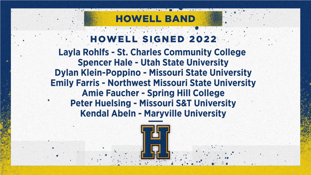 FHVikings's tweet photo. Congratulations to all of our Band students that will further their education &amp; band at the college level! @FHHSVikingBands #HowellSigned22 https://t.co/nEINzULQJh