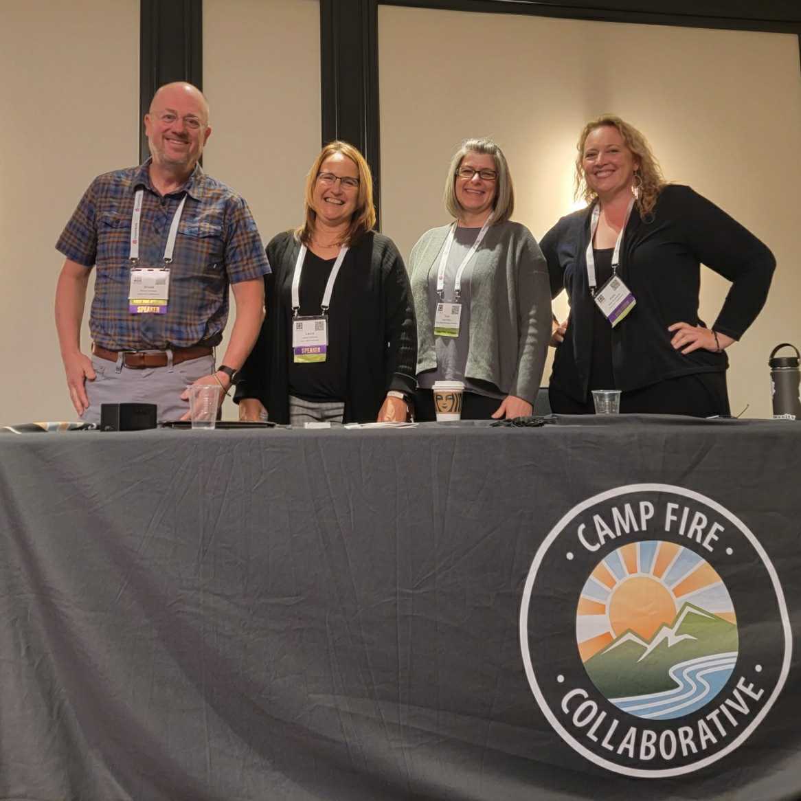 NVCF's tweet photo. This week NVCF Program Coordinator Tess Slaton got to share NVCF's story alongside the @CampFireCollab at the "Empowering Resiliency" 2022 National VOAD Conference in Maryland. We are proud of her and the work she has done here at NVCF in disaster response. https://t.co/GY3gjYe8K7