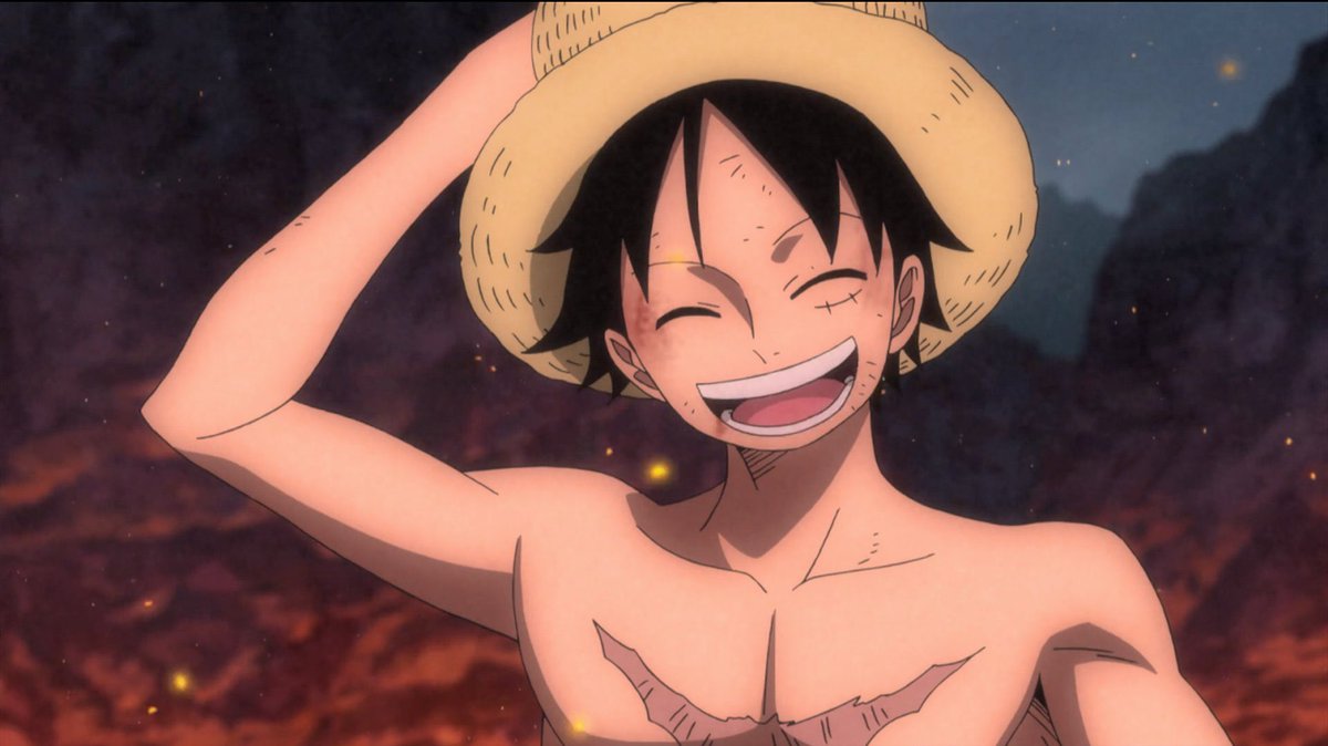 LuffyHourly's tweet photo. “Bringing smiles to the faces of the people” crazy line from oda cuz this applies to real ppl too https://t.co/9IoL5EOiam