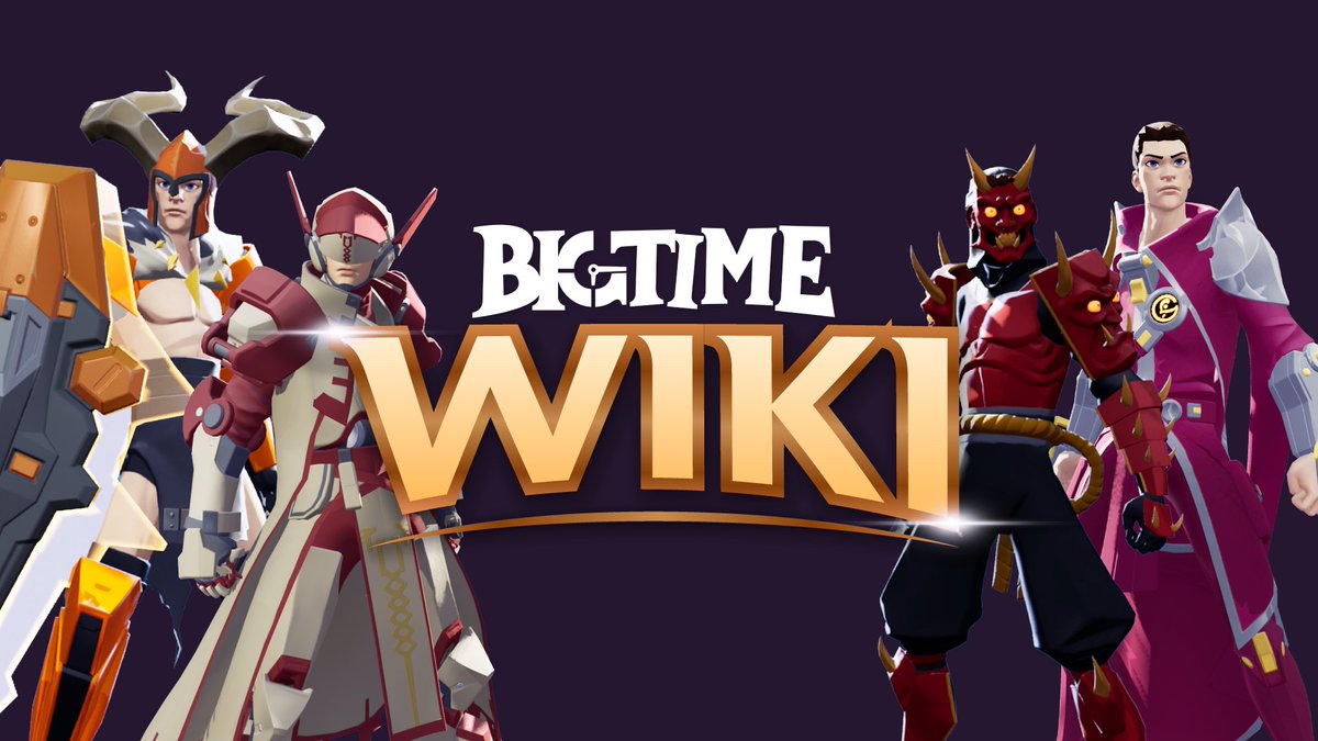 Behold the Big Time Wiki! 📜 
wiki.bigtime.gg

Learn more about the game, FAQs, and everything you need to get started.