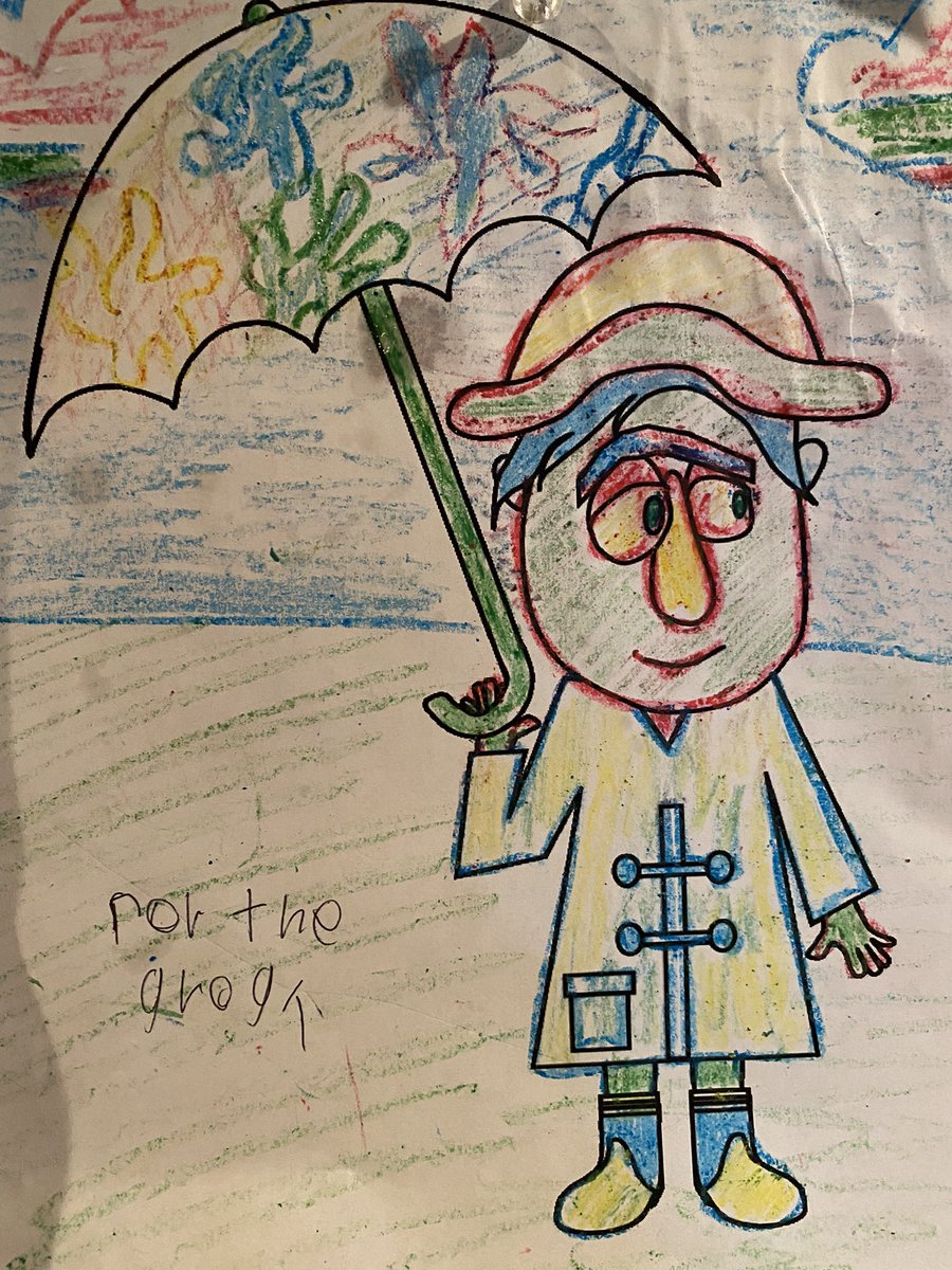 Our little artists are feeling the same way about the rain as we are