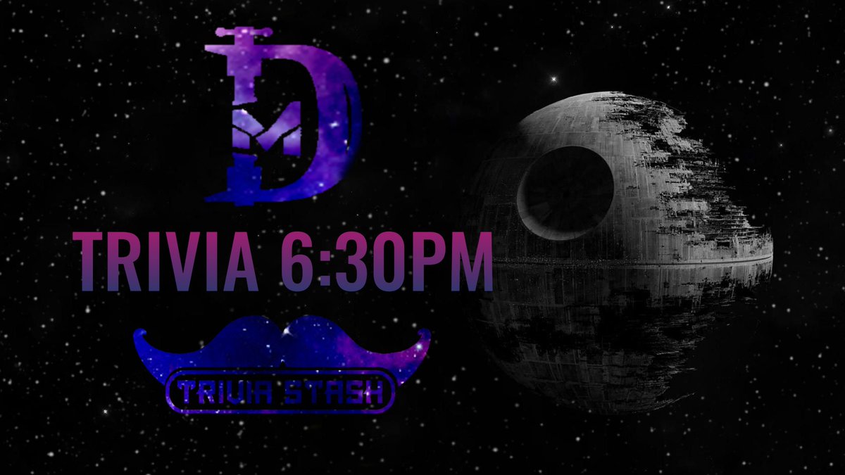 May the 4th be with you... 
Trivia starts tonight at 6:30 pm.
 Late you should not be, my young padawan.
#starwarsday #maythefourthbewithyou #may2022 #trivianight