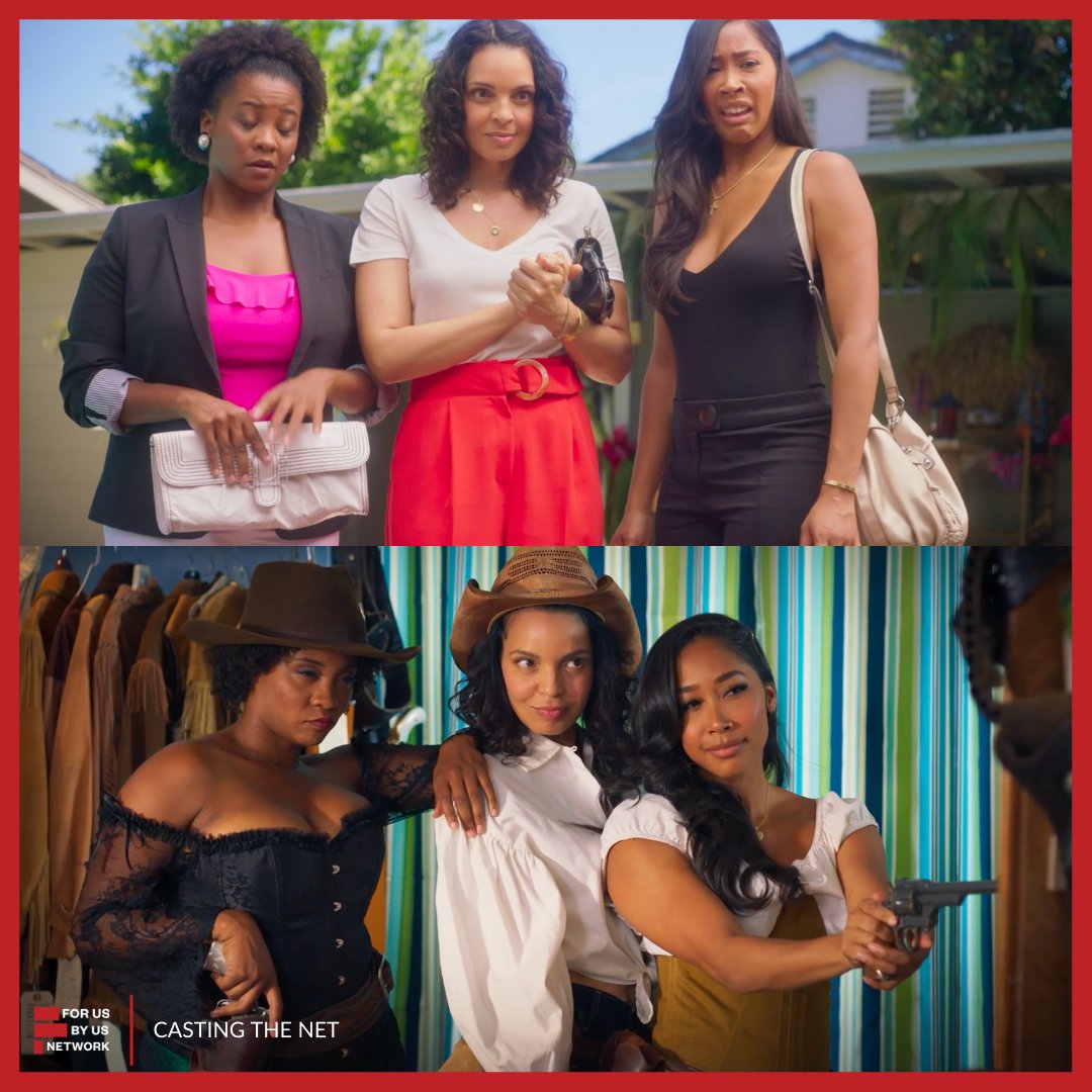 ForUsByUsNetwrk's tweet image. What do you usually do with your girls? 🤔🛍️🥂

Stream &apos;Casting the Net&apos; now on @forusbyusnetwork 🎥 #forusbyus 

We got US! ✊🏾 #CastingtheNet #ForUsByUsnetwork #ForUsByUs