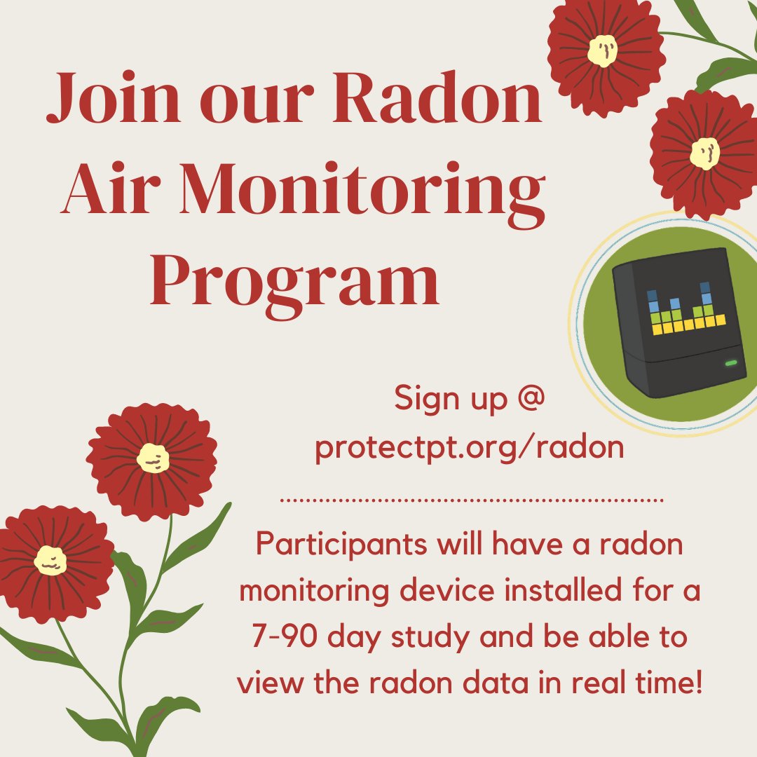 ProtectPT's tweet photo. Sign up for our Radon Air Monitoring Program @ https://t.co/o9riYnR7gS 
Pennsylvania has some of the highest levels of radon in the world. It's time to make sure your home is safe for your family #protectpt #radon https://t.co/2U5lOcVztp