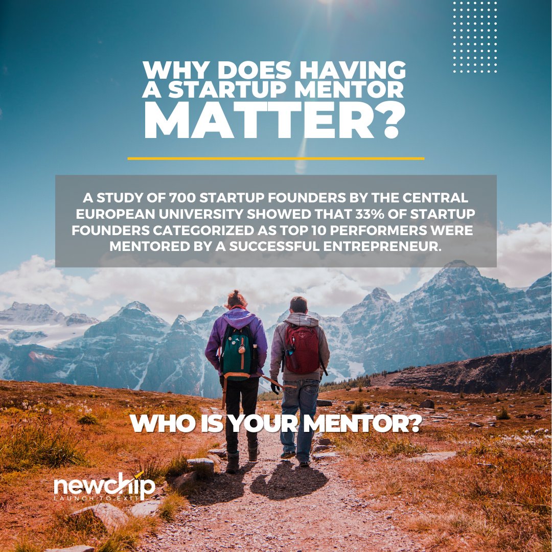 newchipco's tweet photo. As an entrepreneur, having a mentor is crucial to the potential success of an early-stage startup.

At Newchip, we take mentorship seriously. So much so that we have developed a world-class program comprising of 500+ highly experienced &amp; seasoned mentors.
#startup #innovation https://t.co/ElCBcWLrC4