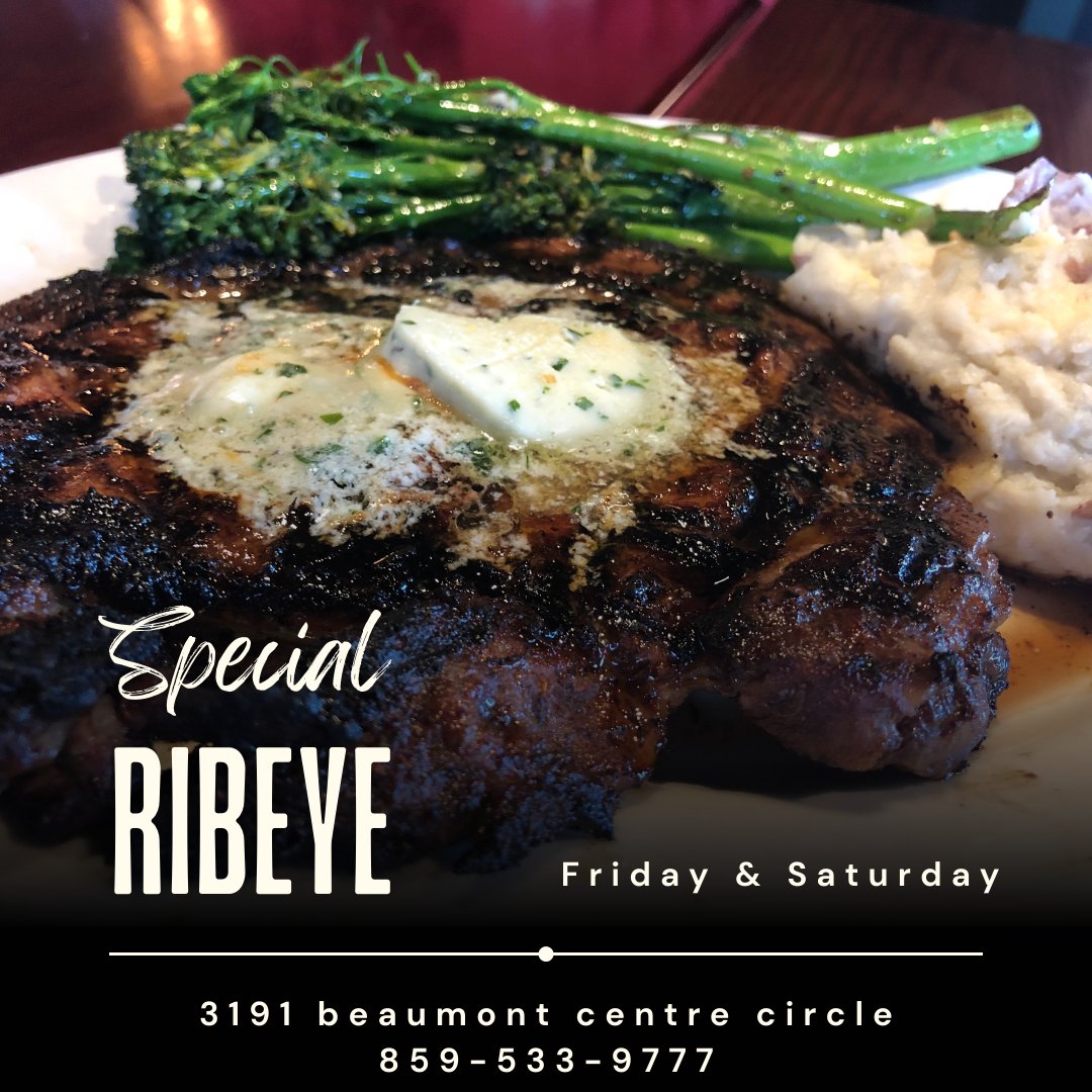 jrendersbbq's tweet photo. Your favorite Ribeye is back this weekend! Yummers.  #seeyouatrenders
🏇🥃🐷😎
#sharethelex #yeslex #eatlocallex #eatdrinklex #lexky #lexeat  #supportlocallex https://t.co/pUw0hmbrUZ