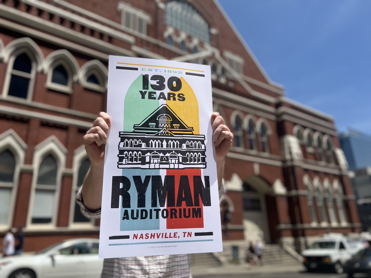 Gymnast Give Sammenbrud Ryman Auditorium on Twitter: "To celebrate the 130th anniversary of the Ryman's first concert, we're giving away one of these beautiful posters from our friends at @HatchShowPrint! To enter, just follow us Gymnast Give Sammenbrud Ryman Auditorium on Twitter: "To celebrate the 130th anniversary of the Ryman's first concert, we're giving away one of these beautiful posters from our friends at @HatchShowPrint! To enter, just follow us