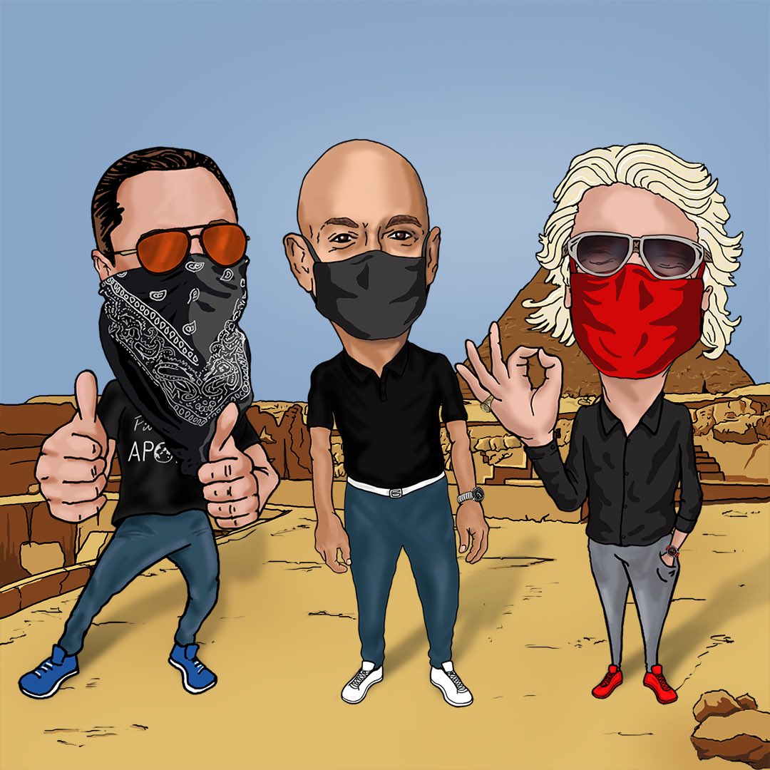 Please <a href="/JeffBezos/">Jeff Bezos</a> and <a href="/richardbranson/">Richard Branson</a>, if you want a new profile picture, don't do like <a href="/elonmusk/">Elon Musk</a>, ask us first!!!

#blueorigin #virgingalactic #SpaceX #NFTcollections #NFTCommunity #NFTs #NFTartist