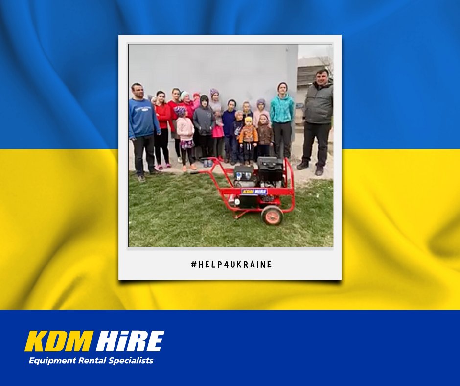 kdm_hire's tweet image. Two 5 kVA diesel generators recently donated to support communities and families in #Ukraine. These generators are providing essential power for lighting, cooking and heating.

A lovely video of thanks was received, making it all worthwhile!

#KDMhire #HelpforUkraine