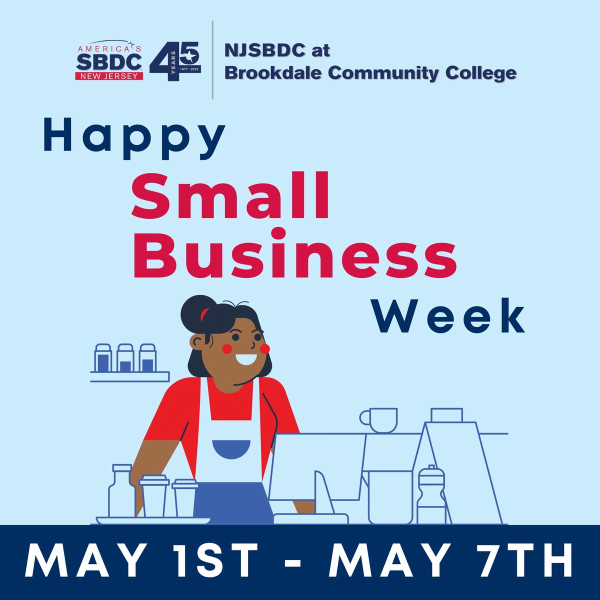 We want to wish all of our followers and clients a HAPPY SMALL BUSINESS WEEK! 🎉

National #SmallBusinessWeek is a week that lets us celebrate the small business owners that help us weave the tapestry that is our community.

Let us know what you plan to do to celebrate! #NJ  🥳
