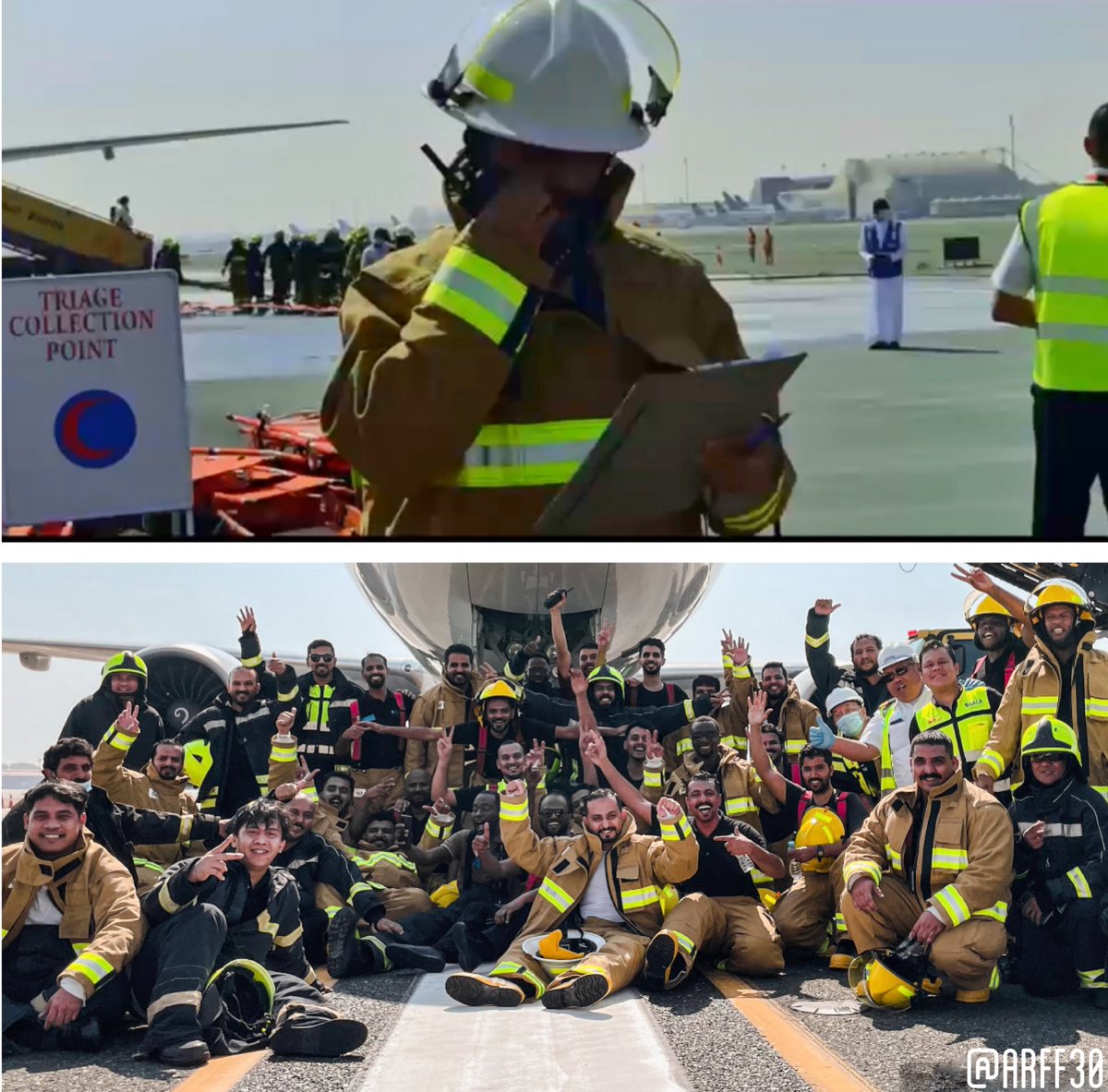 ARFF30's tweet photo. رجال الإطفاء هم حراس المجتمع يكرسون حياتهم لحماية الأرواح والممتلكات..في كل عام يتم الاحتفال بيوم ٤ مايو تكريم لعملهم، جهودهم وتضحياتهم..كل الشكر لهم.

#اليوم_العالمي_لرجال_الإطفاء
 #InternationalFirefightersDay https://t.co/zVPORVrbEk